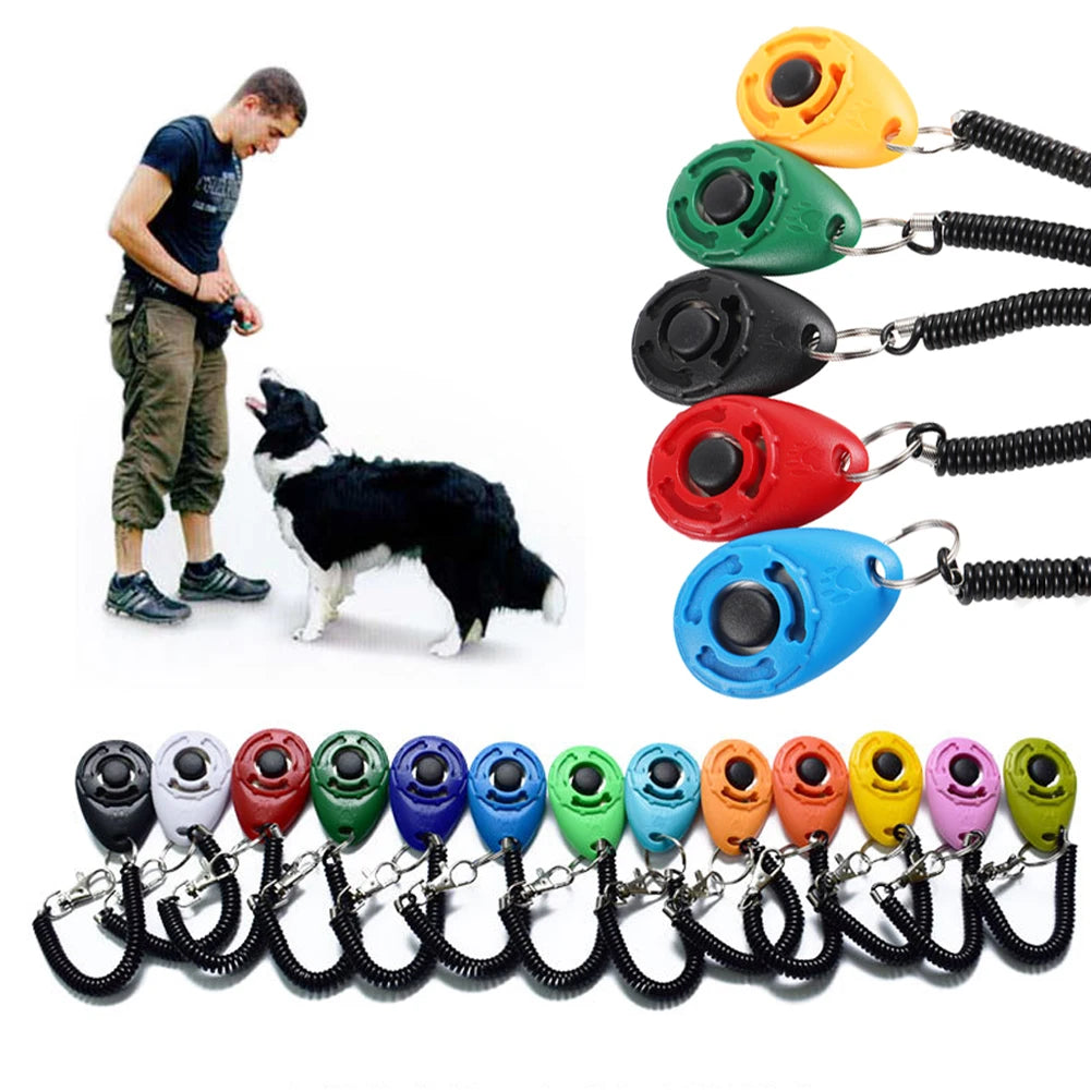 Dog/Puppy Training Clicker Adjustable Wrist strap or Key Chain