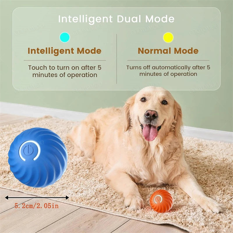 Smart Dog Toy Ball Electronic Interactive Pet Toy Moving Ball USB Automatic Moving and Bouncing