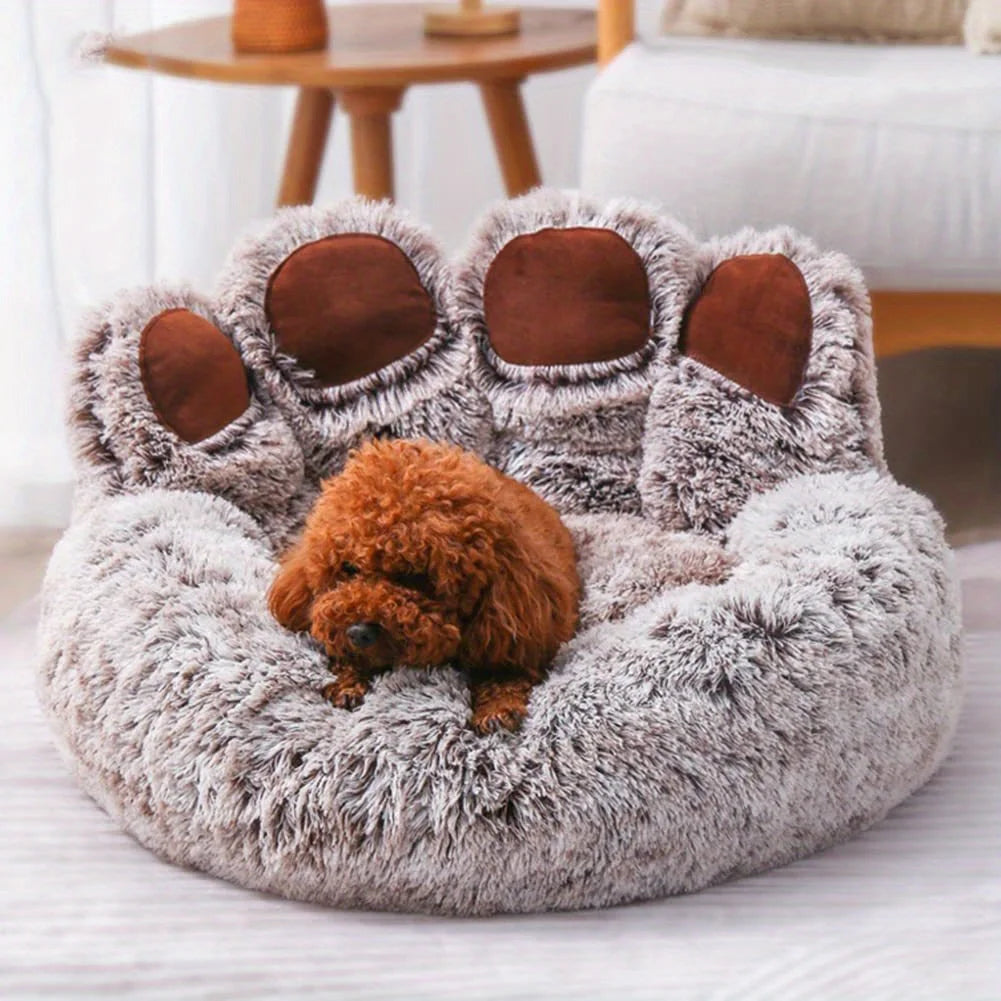 Dog Bed Pet Sofa Cute Bear Paw Shape Comfortable Cozy Pet Sleeping Beds For Small Medium Large Dogs