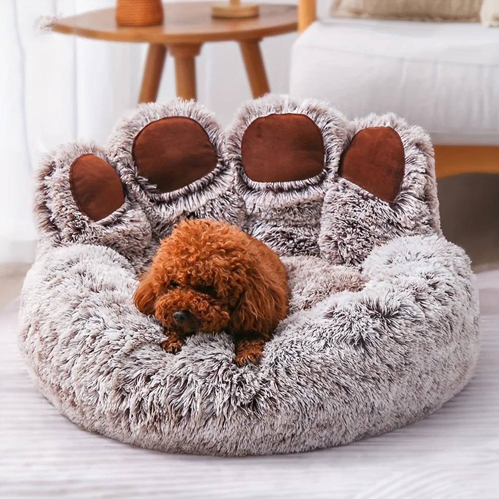 Dog Bed Pet Sofa Cute Bear Paw Shape Comfortable Cozy Pet Sleeping Beds For Small Medium Large Dogs