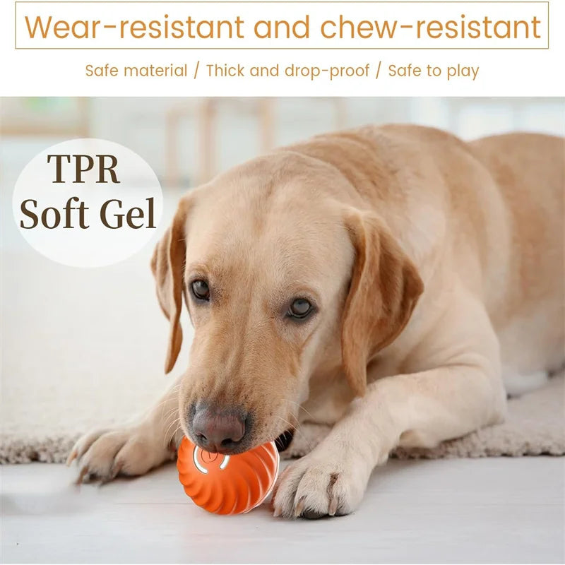 Smart Dog Toy Ball Electronic Interactive Pet Toy Moving Ball USB Automatic Moving and Bouncing