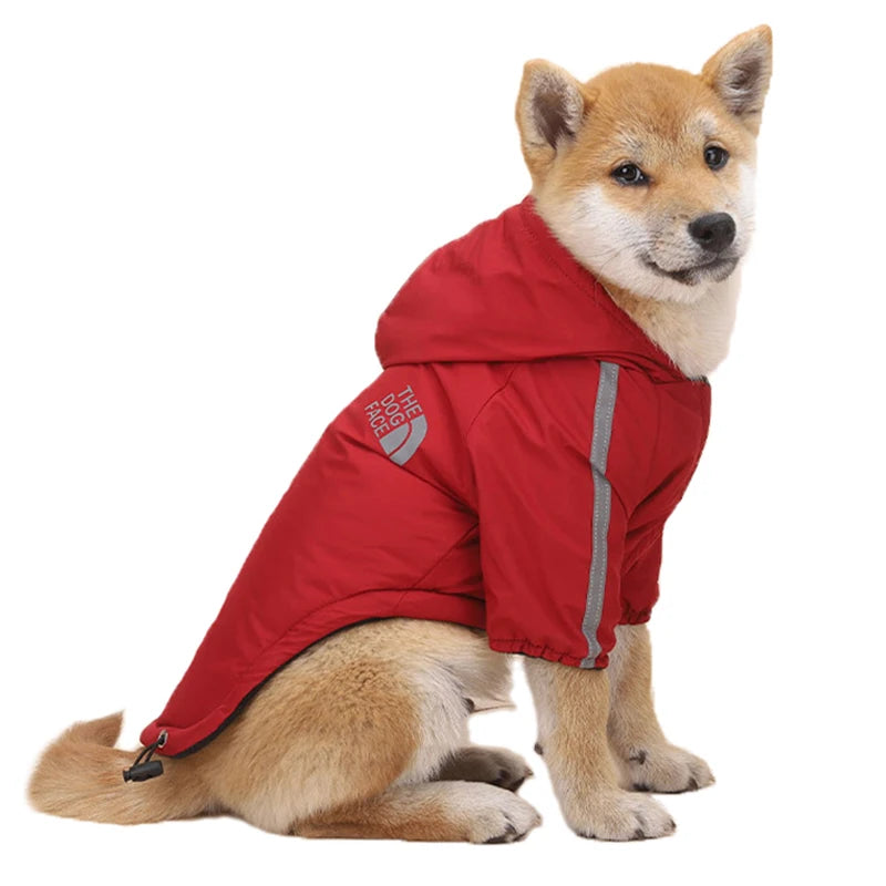 Waterproof Dogs Reflective Coat For Small Medium Dogs Winter Warm Fleece Dog Jackets Puppy Raincoat
