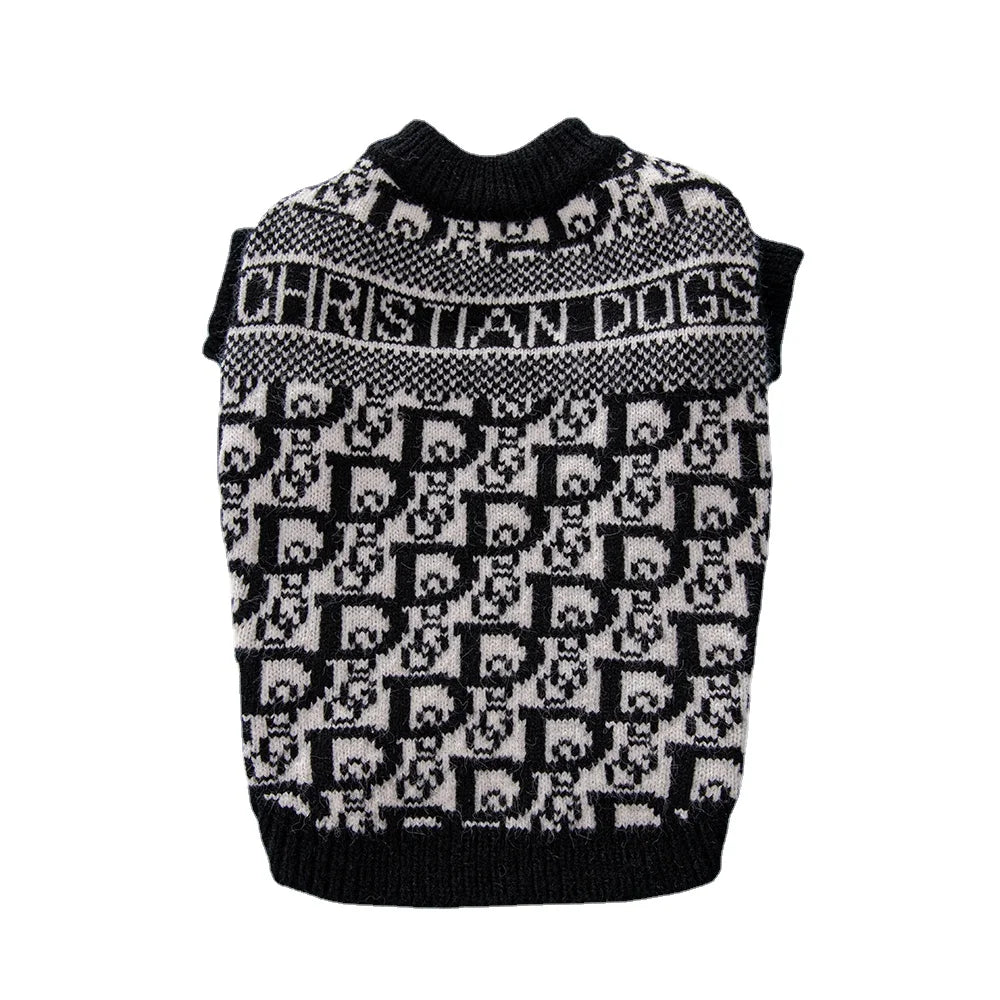 Autumn and Winter Designer Dog Sweater Fashion New Soft and Comfortable Material High Elasticity