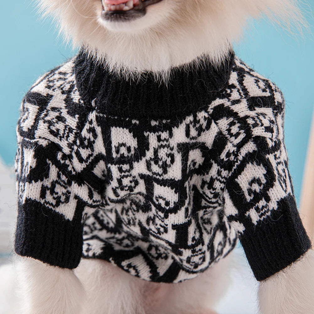 Autumn and Winter Designer Dog Sweater Fashion New Soft and Comfortable Material High Elasticity