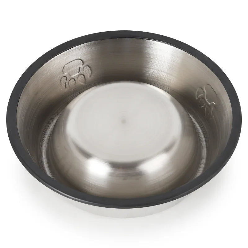 Quality Stainless Steel Pet Dog Bowl Feeder Skidproof Anti-ant Shape Cat Dog Bowls Food Accessories Pet Supplies 6 Sizes