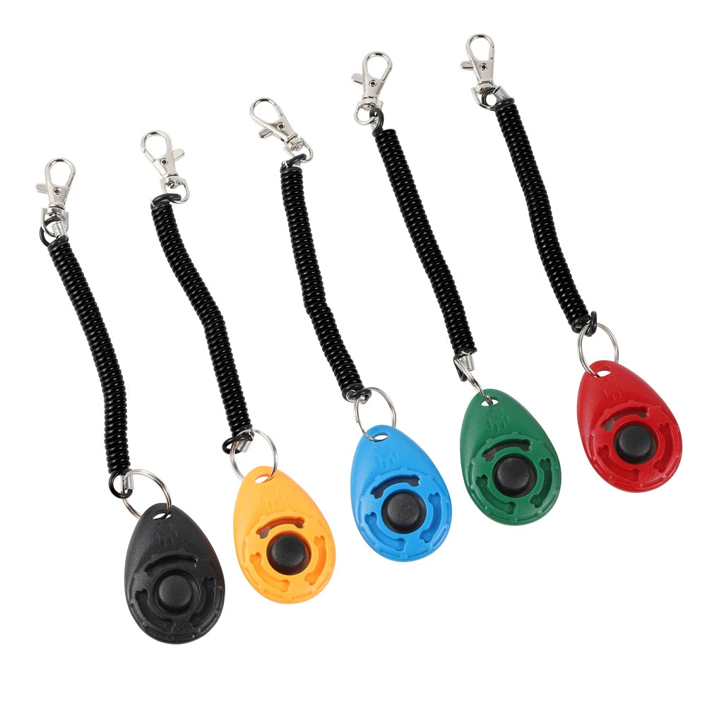 Dog/Puppy Training Clicker Adjustable Wrist strap or Key Chain