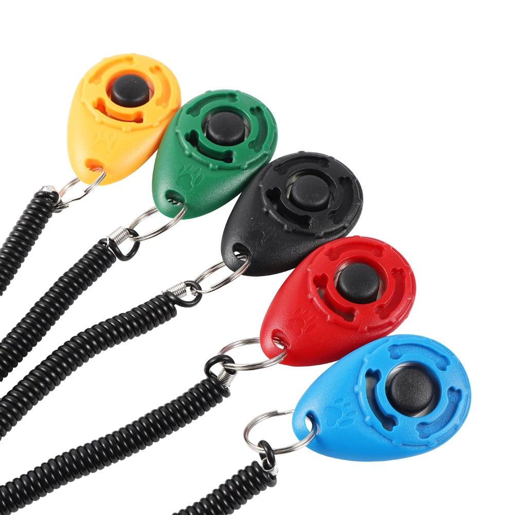 Dog/Puppy Training Clicker Adjustable Wrist strap or Key Chain