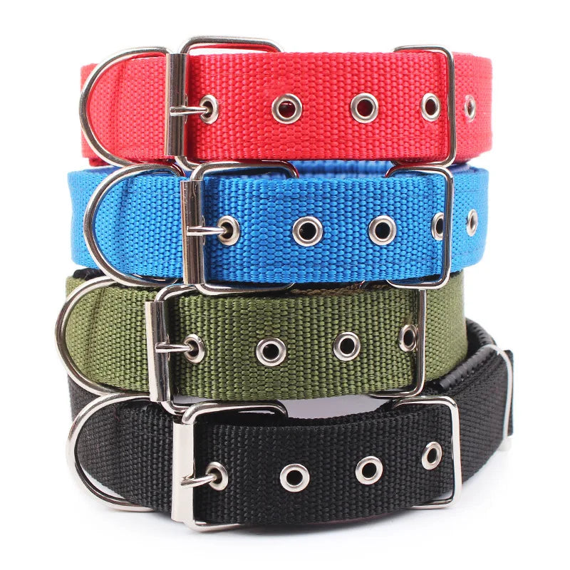 Solid Dog Collars  Nylon Dog Collar For Small Medium Large Dogs