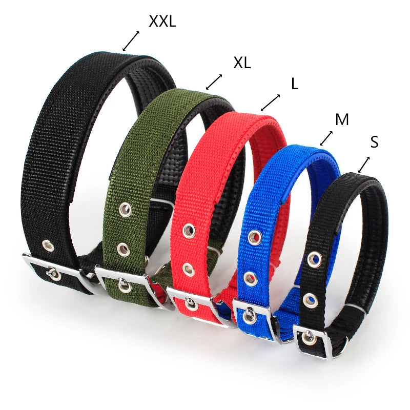 Solid Dog Collars  Nylon Dog Collar For Small Medium Large Dogs