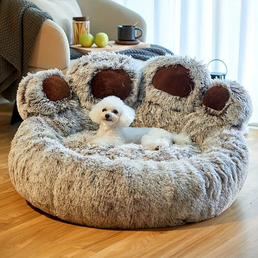 Dog Bed Pet Sofa Cute Bear Paw Shape Comfortable Cozy Pet Sleeping Beds For Small Medium Large Dogs