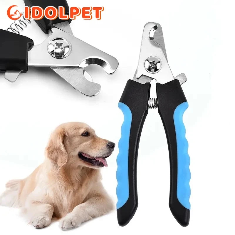 Professional Pet Nail Clipper with Safety Guard  Stainless Steel Scissors for Dogs Grooming