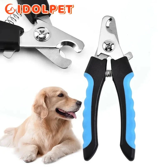 Professional Pet Nail Clipper with Safety Guard  Stainless Steel Scissors for Dogs Grooming