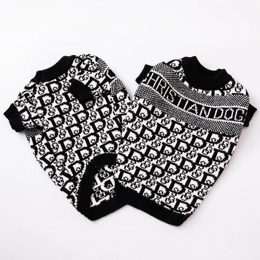 Autumn and Winter Designer Dog Sweater Fashion New Soft and Comfortable Material High Elasticity