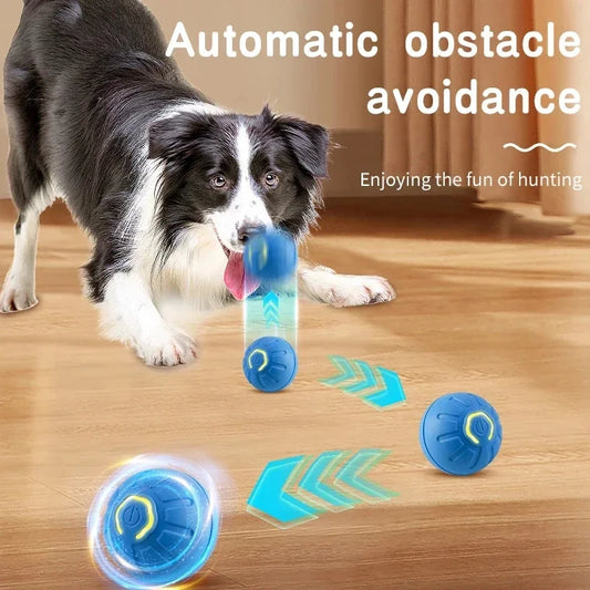 Smart Dog Toy Ball Electronic Interactive Pet Toy Moving Ball USB Automatic Moving and Bouncing