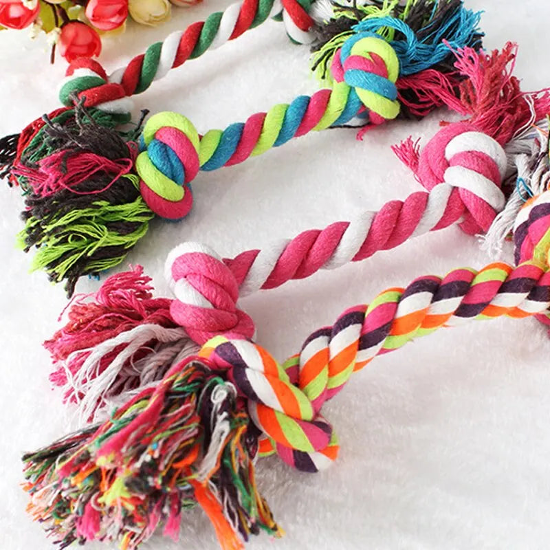 Puppy bite-resistant Cotton Rope Knot for Small Dog Puppy Relieving and Cleaning Teeth Pet Chew Toy