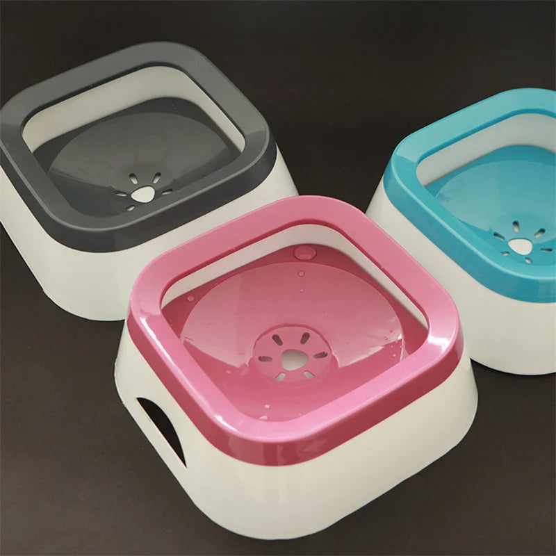 Anti-splash Water Bowl For Dogs 1L Large Capacity Drinker Drinking Bowls Dog Waterer