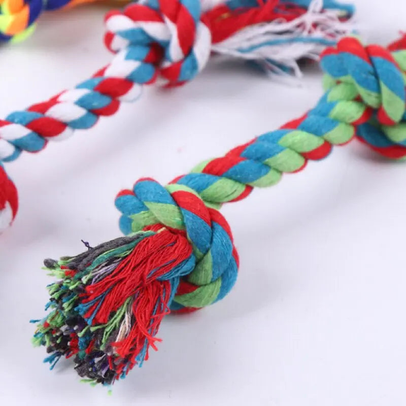 Puppy bite-resistant Cotton Rope Knot for Small Dog Puppy Relieving and Cleaning Teeth Pet Chew Toy
