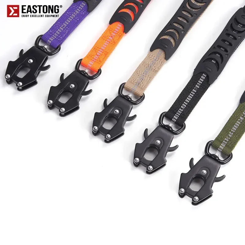 Heavy Duty Dog Lead with Elastic Bungee for Medium & Large Dogs - Shock Absorption & Safety Clip Included