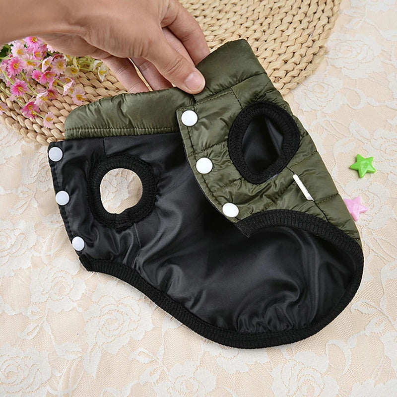 Double Sided Dog Coat, Winter Body Warmer