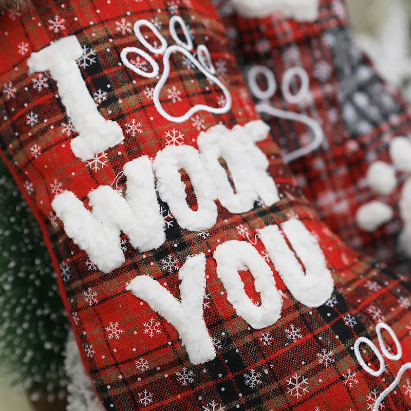 dogs christmas stocking