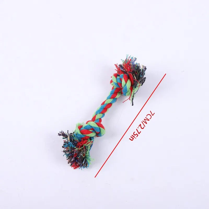 Puppy bite-resistant Cotton Rope Knot for Small Dog Puppy Relieving and Cleaning Teeth Pet Chew Toy