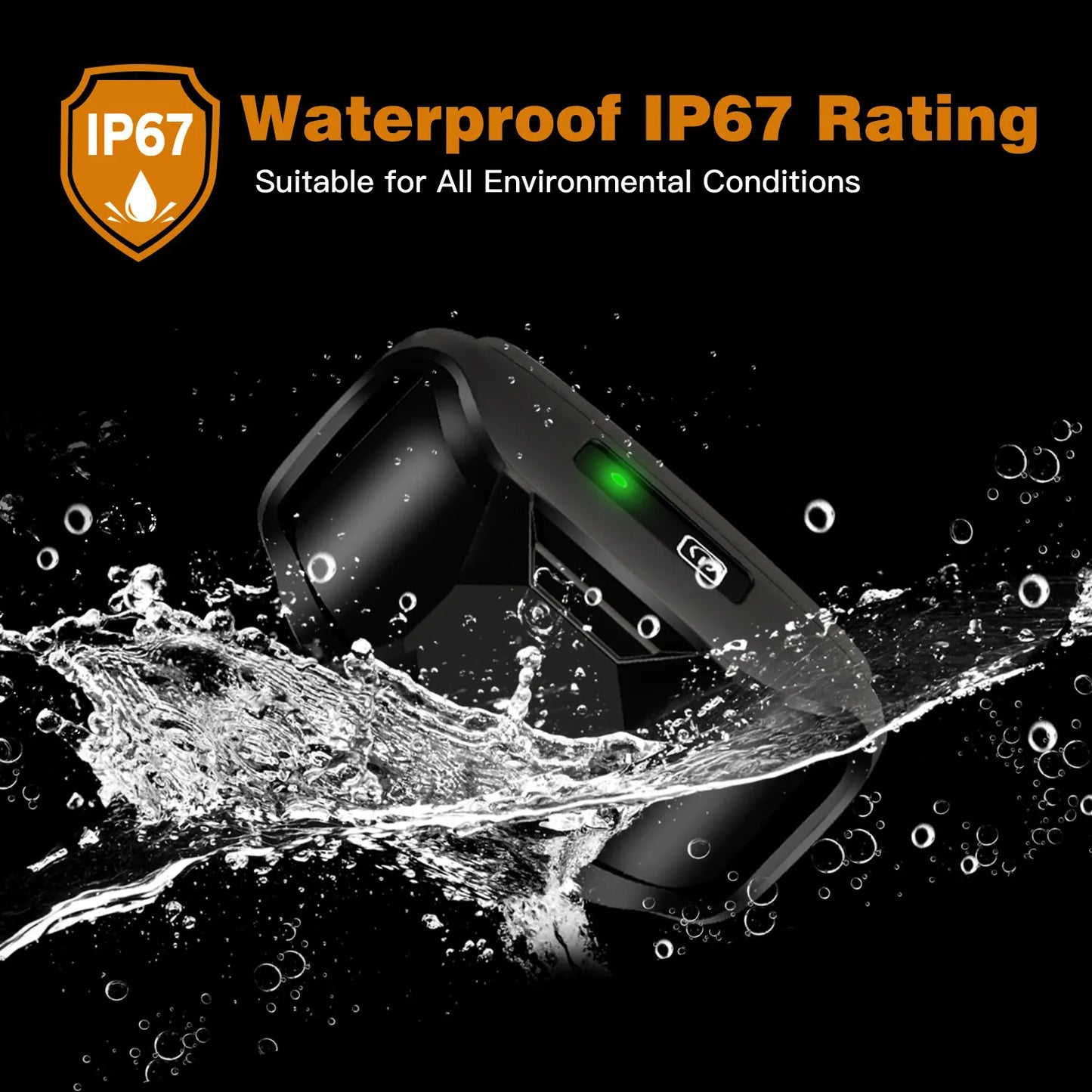 Electric Dog Training Collar Remote Control Waterproof Pet Behaviour For 5-120lbs Puppy With Shock Vibration 3300ft range