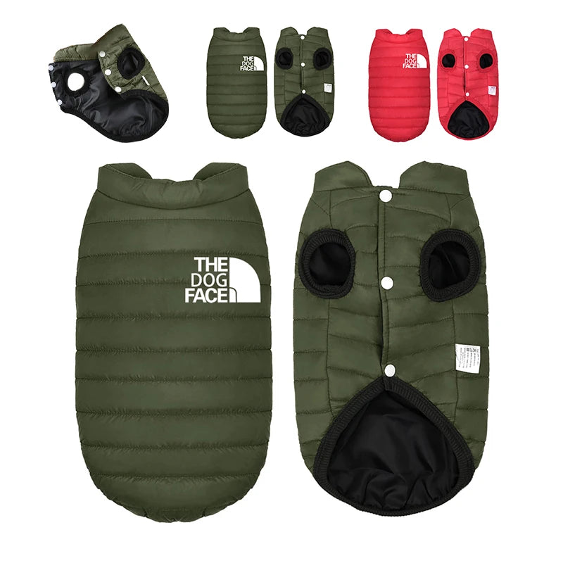 Double Sided Dog Coat, Winter Body Warmer