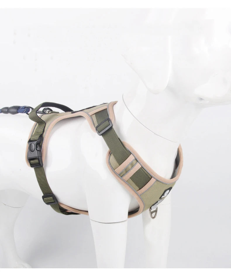 Reflective dog harness